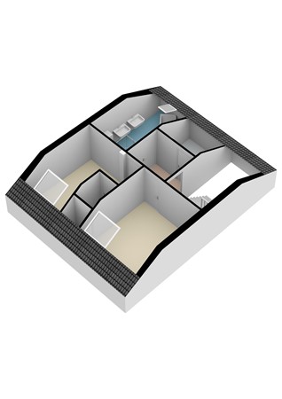 Plattegrond - Tentstraat 18b, 6291 BH Vaals - Tentstraat 18B Vaals - 3e Verdieping 3D.jpg